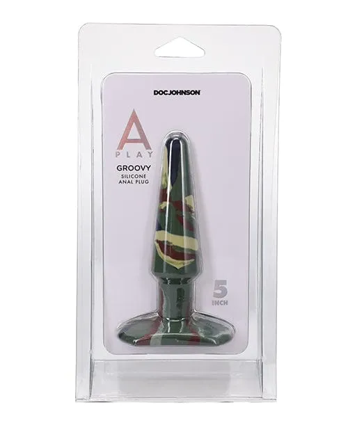 A Play 5 Inch Groovy Silicone Anal Plug