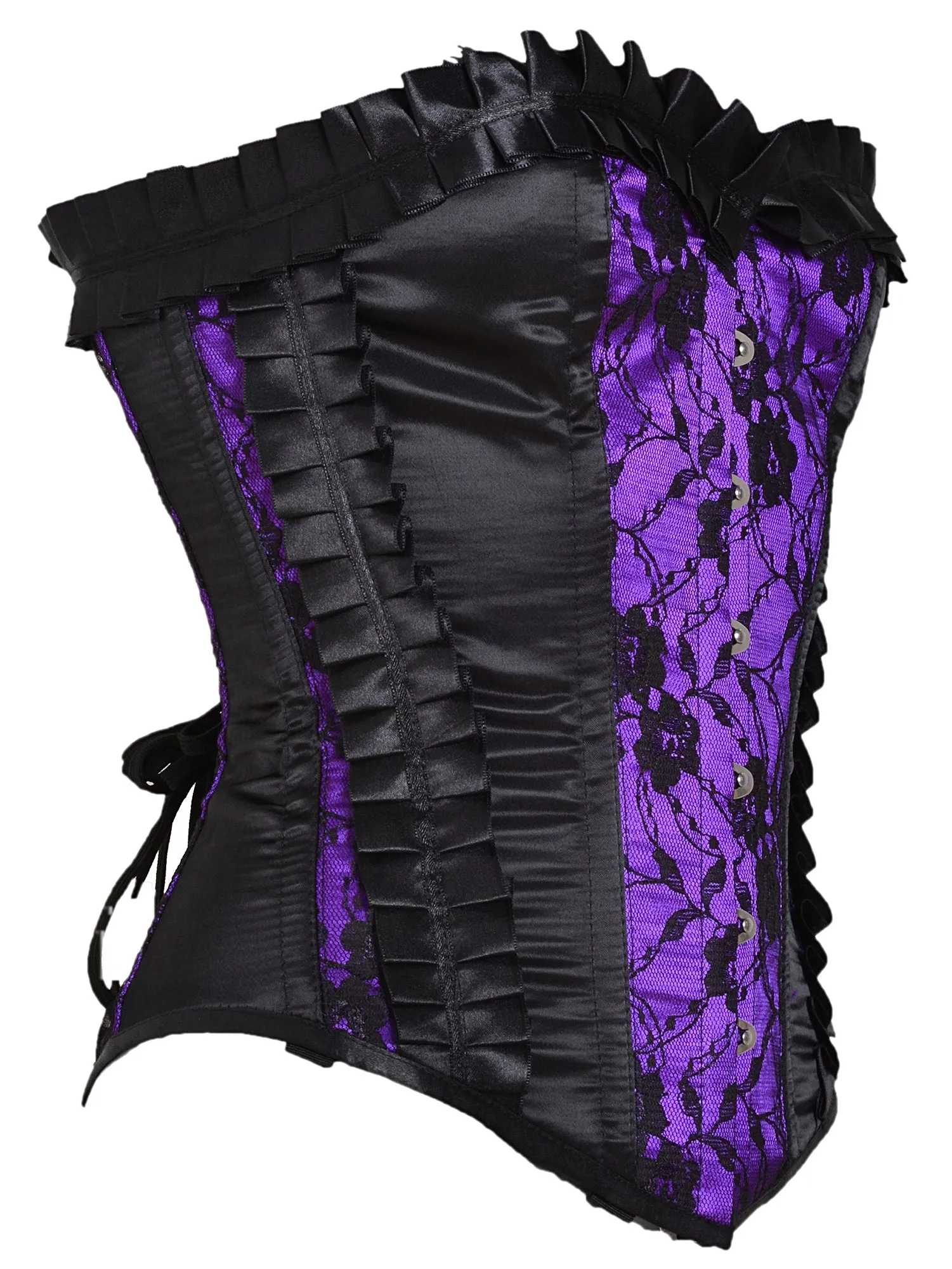 Amethyst Purple Satin Underbust Corset