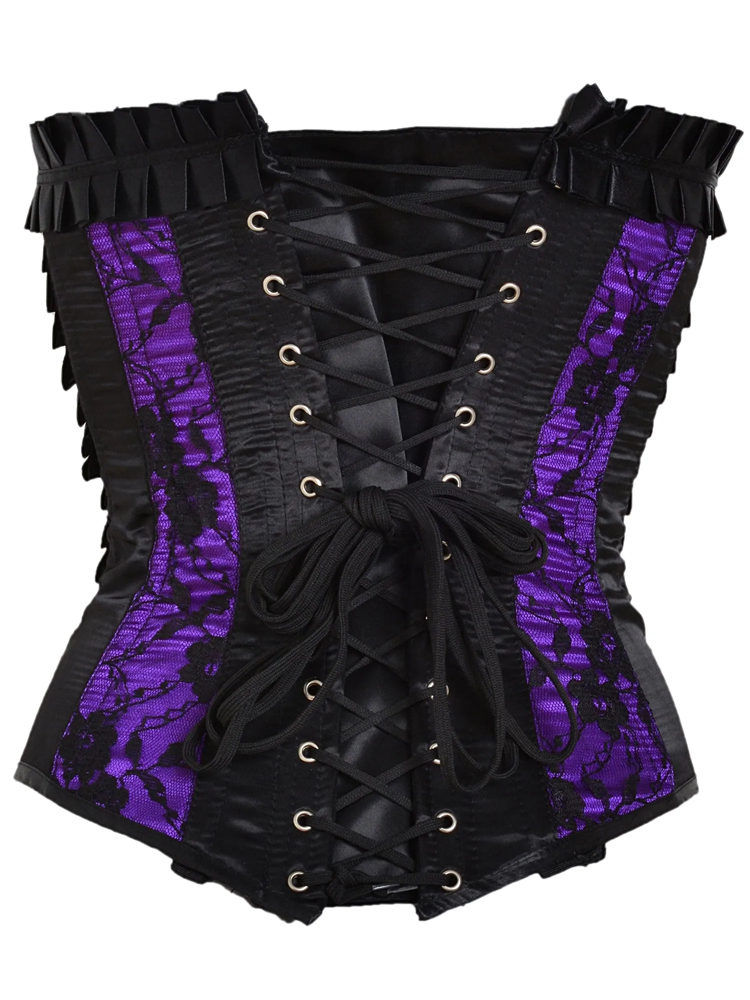 Amethyst Purple Satin Underbust Corset