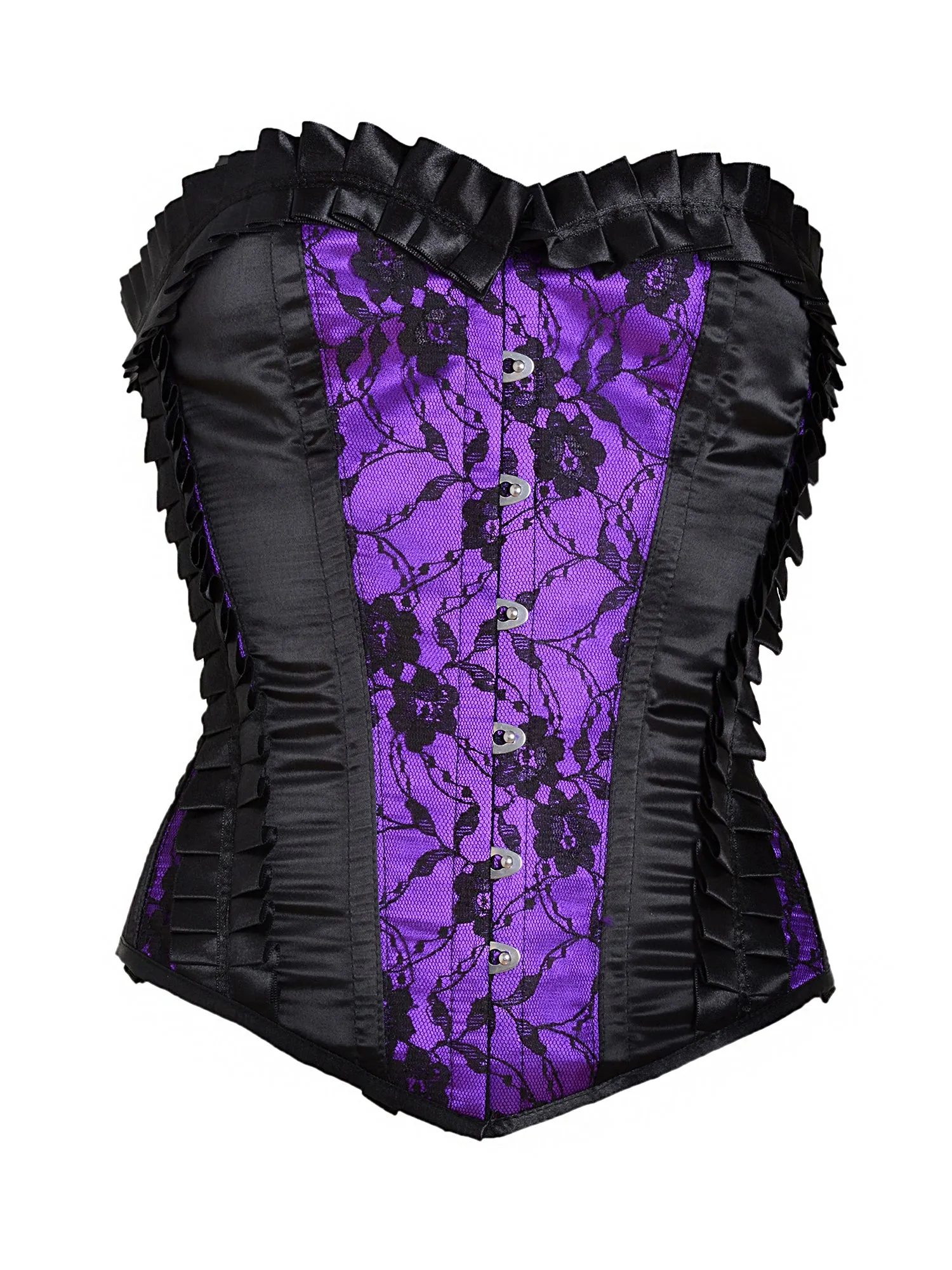 Amethyst Purple Satin Underbust Corset