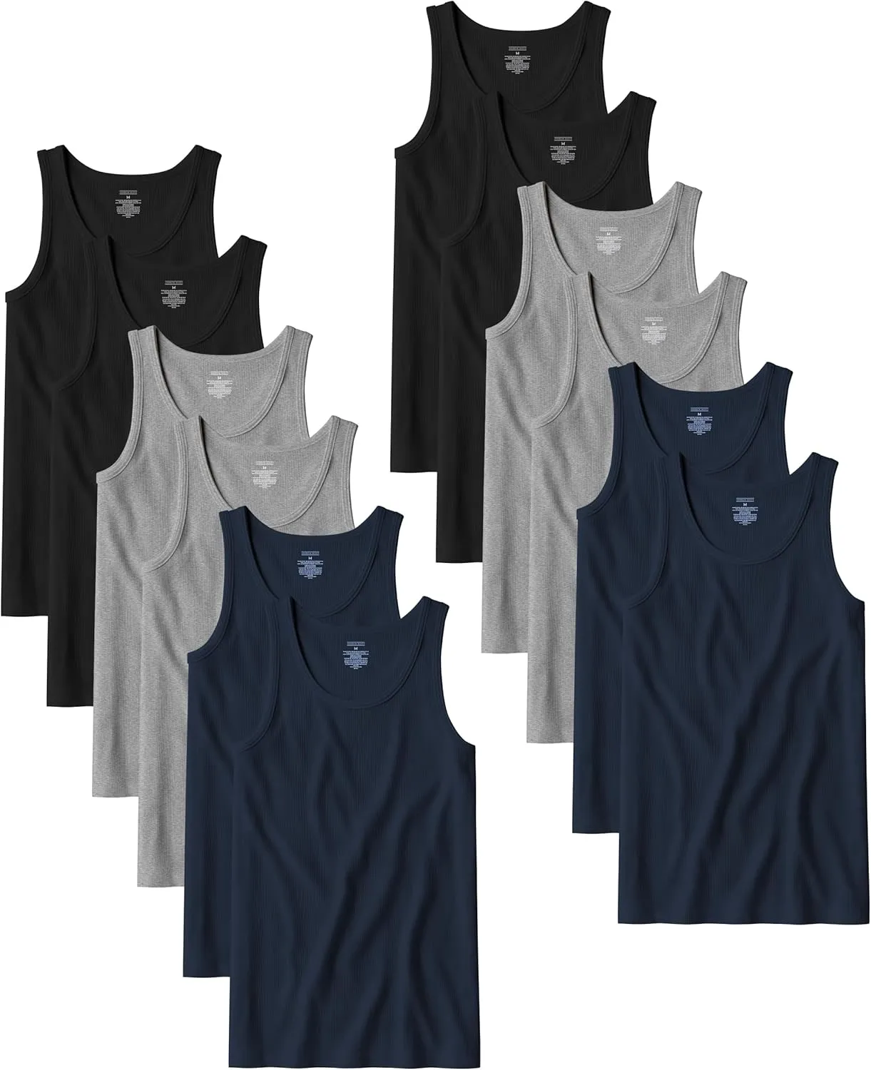 Andrew Scott Men's A Shirt Tanks | Cotton Tank Top Athletic Undershirts | Multi Packs & Colors