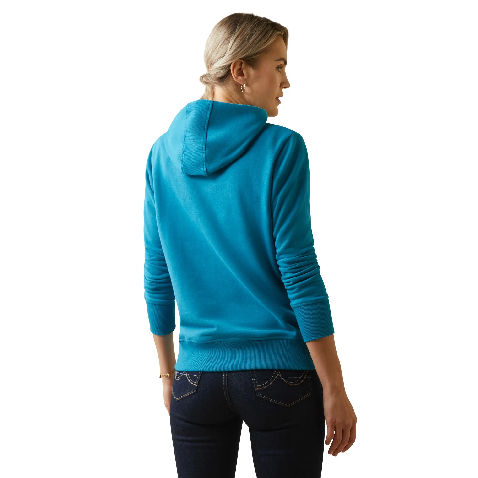 Ariat® Ladies 3D Logo 2.0 Mosaic Blue Hoodie 10043321
