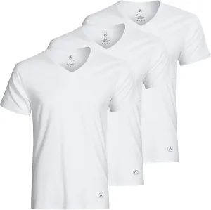 ATEK Mens Stay Tucked Cooling Undershirts | Moisture Wicking Sweatproof Breathable V Neck T Shirts, Extra Long