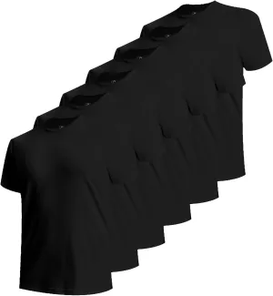 BAMBOO COOL Men's Undershirts Moisture-Wicking Crewneck T Shirts, Breathable Stretch Soft Tees for Men, 3 or 6 Pack