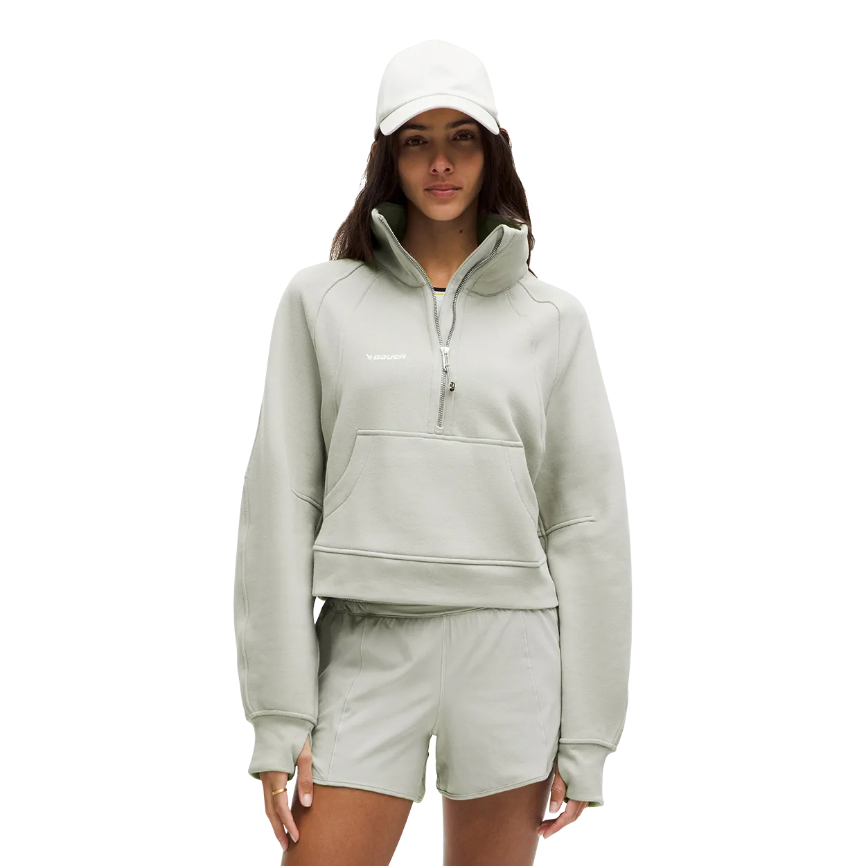 BAUER lululemon SCUBA FUNNEL 1/2 ZIP WOMENS