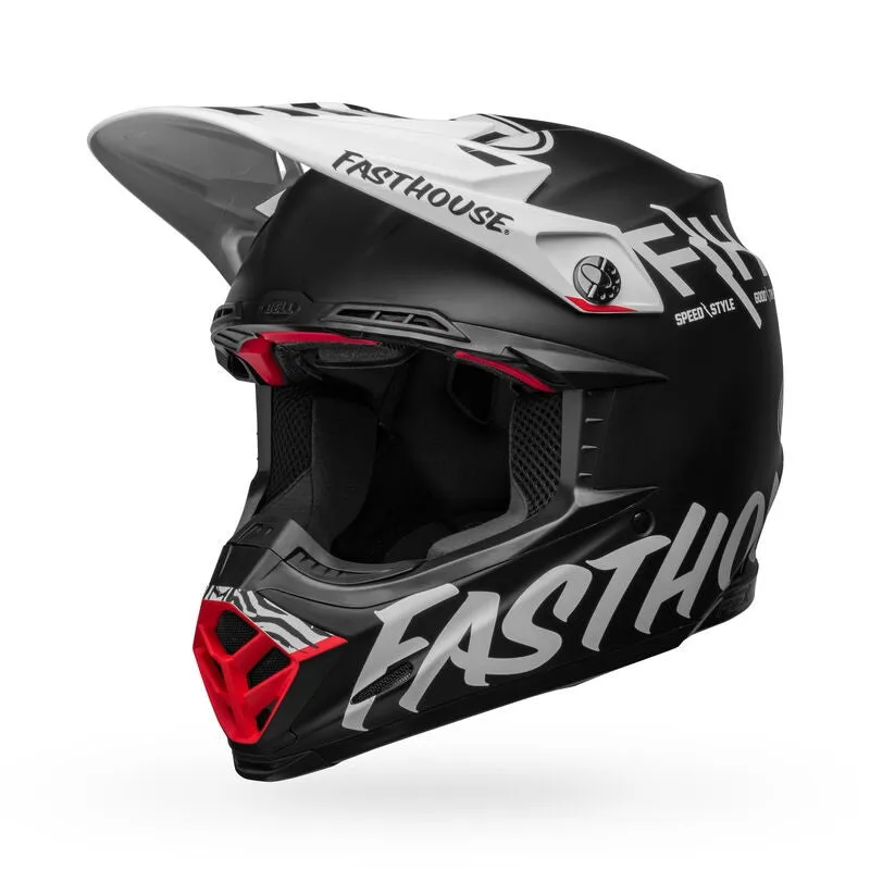 Bell Moto Moto-9S Flex Fasthouse Flex Crew Matte Black/White Large