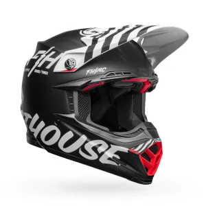 Bell Moto Moto-9S Flex Fasthouse Flex Crew Matte Black/White Large