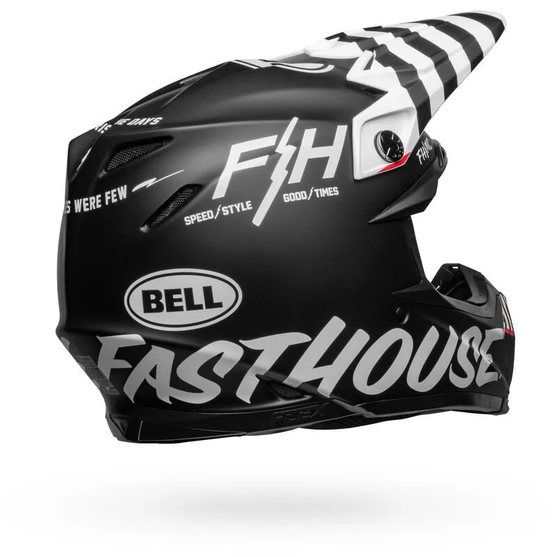 Bell Moto Moto-9S Flex Fasthouse Flex Crew Matte Black/White Large