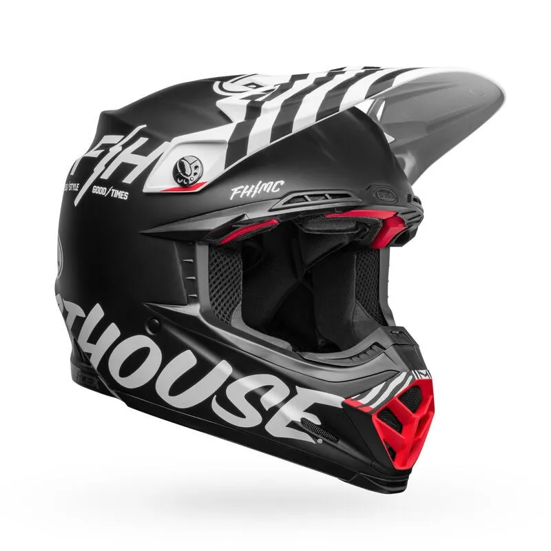 Bell Moto Moto-9S Flex Fasthouse Flex Crew Matte Black/White Large