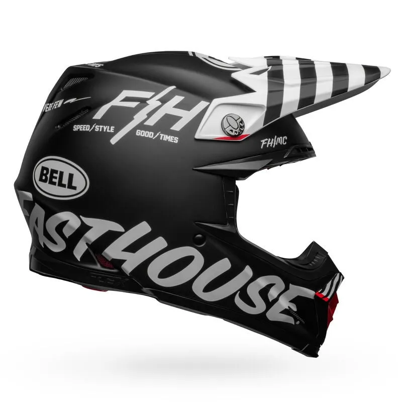 Bell Moto Moto-9S Flex Fasthouse Flex Crew Matte Black/White Large