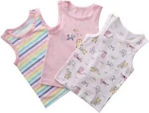 benetia Girl's Boys Cotton Tank Kids Undershirts 3-Pack