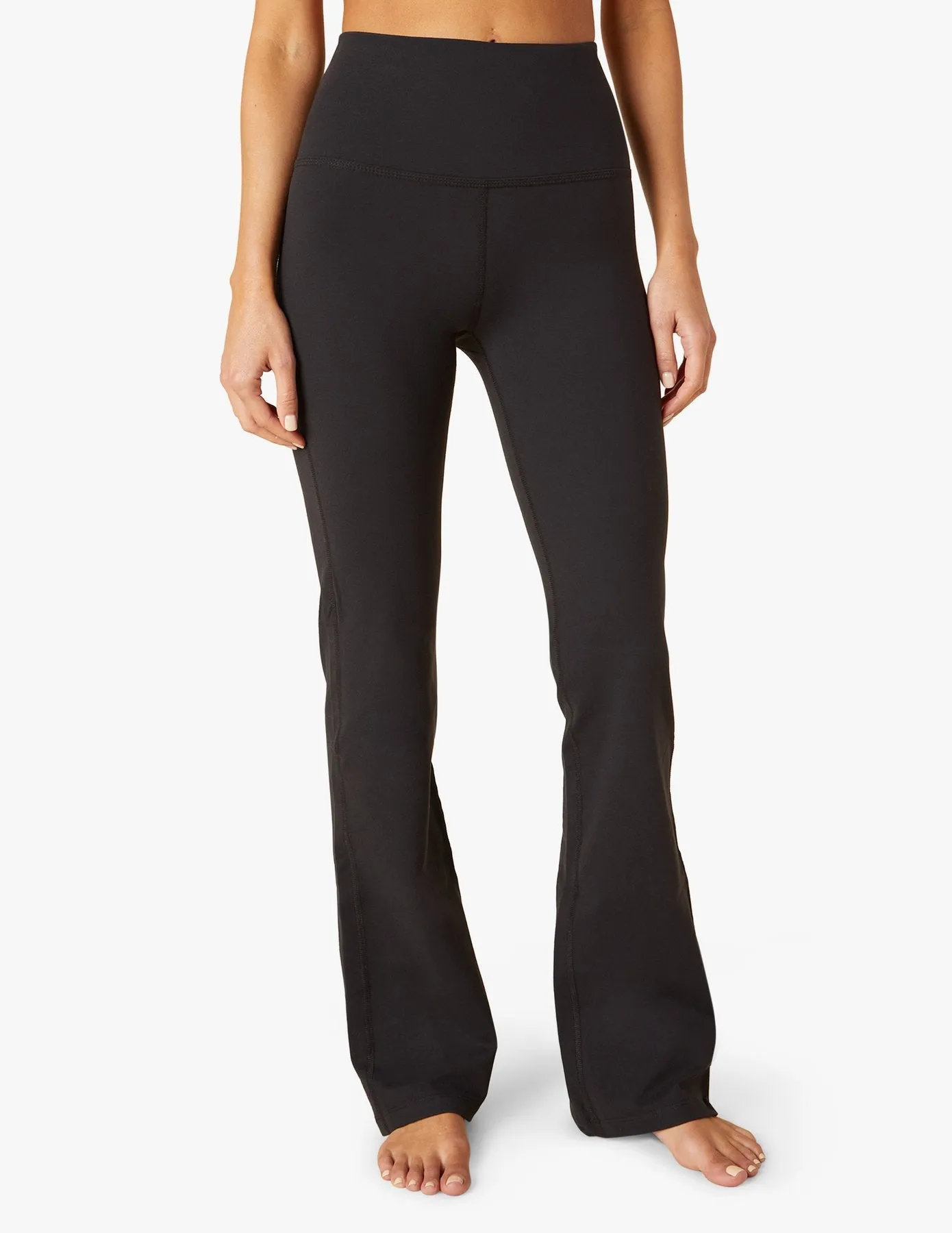 Beyond Yoga High Waist Practice Bootcut Pants in Jet Black