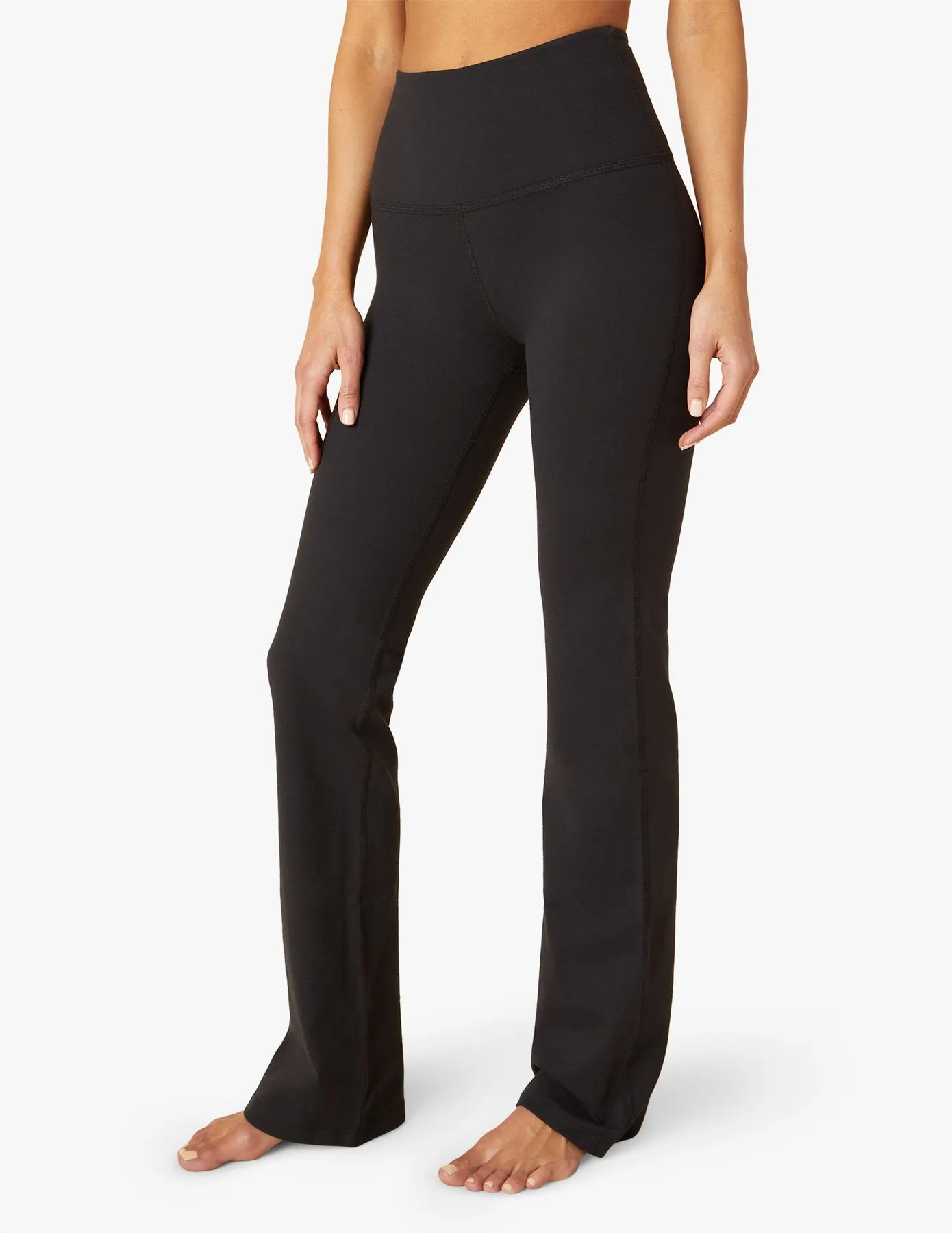 Beyond Yoga High Waist Practice Bootcut Pants in Jet Black