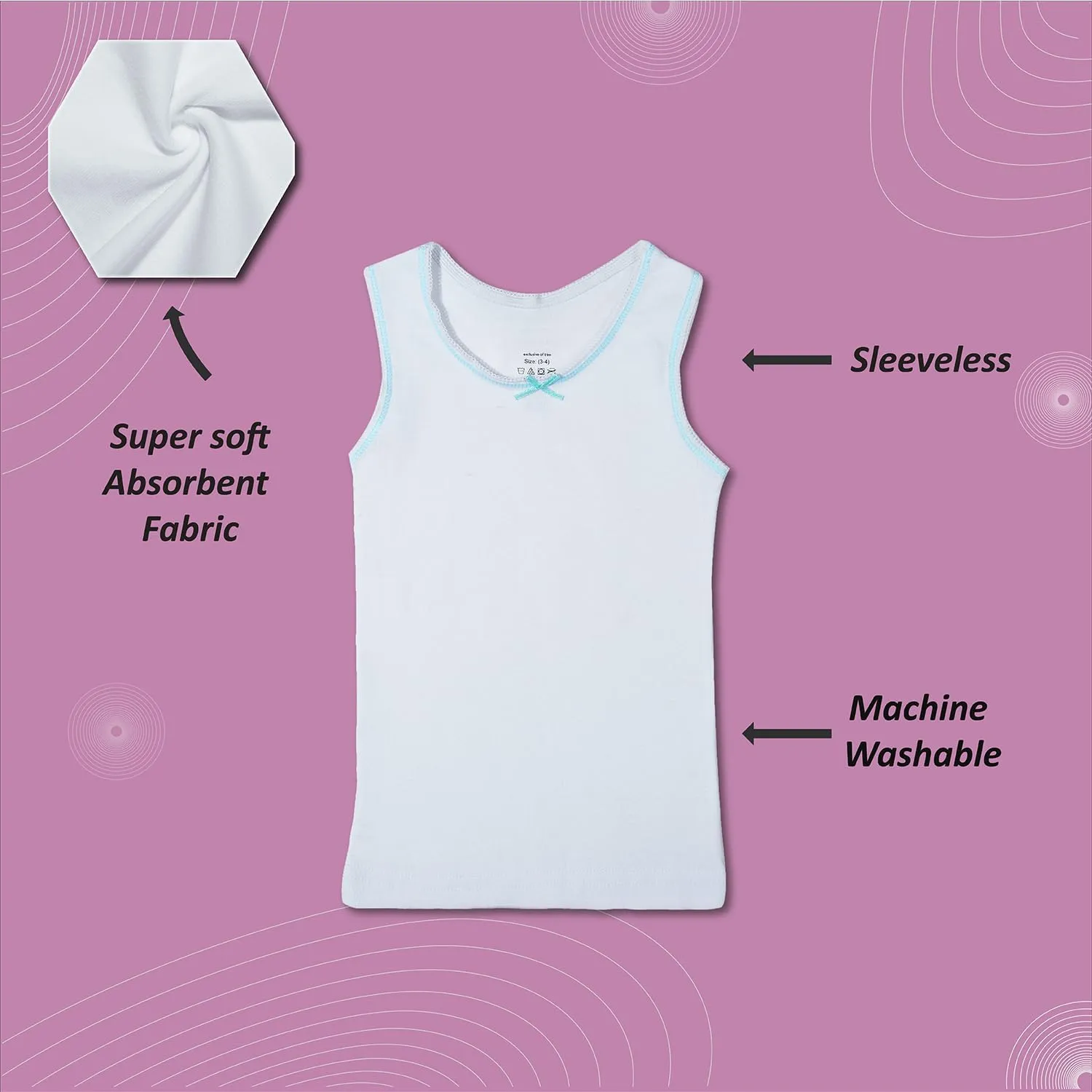 Buyless Fashion Girls Tank Top - Sleeveless Cami Tanks Cotton Undershirts for Dance Gymnastics, Kids & Toddler Size (12 Pack)