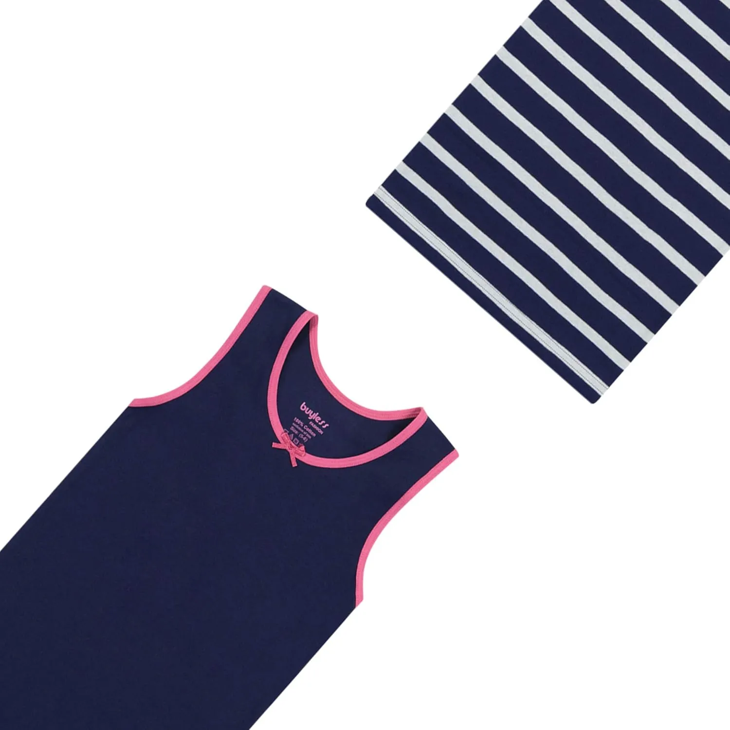 Buyless Fashion Girls Tank Top - Sleeveless Cami Tanks Cotton Undershirts for Dance Gymnastics, Kids & Toddler Size (12 Pack)