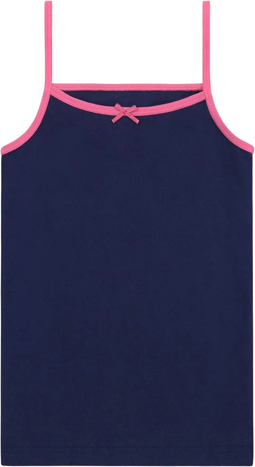 Buyless Fashion Girls Tank Top - Sleeveless Cami Tanks Cotton Undershirts for Dance Gymnastics, Kids & Toddler Size (12 Pack)