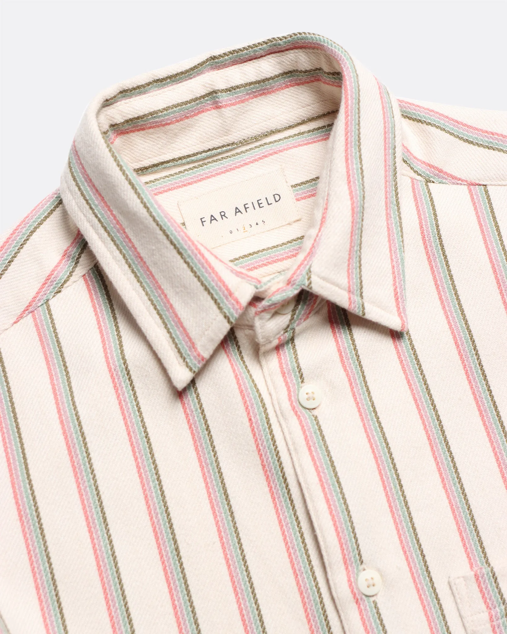 Classic Shirt - White Kuki Stripe