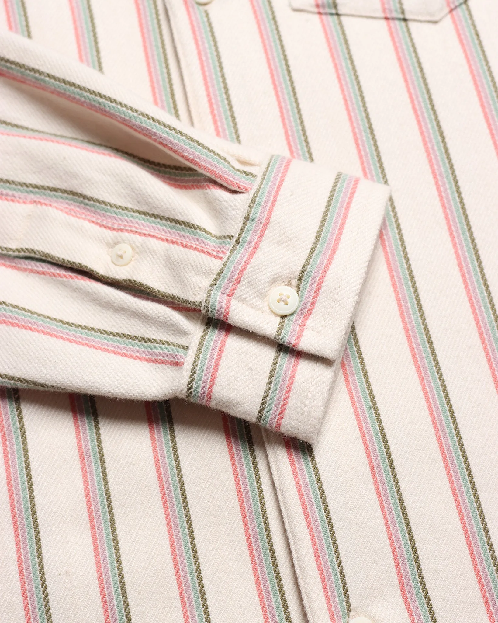 Classic Shirt - White Kuki Stripe