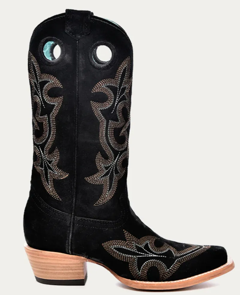 CORRAL LADIES SUEDE SQUARE TOE BOOTS STYLE A4476