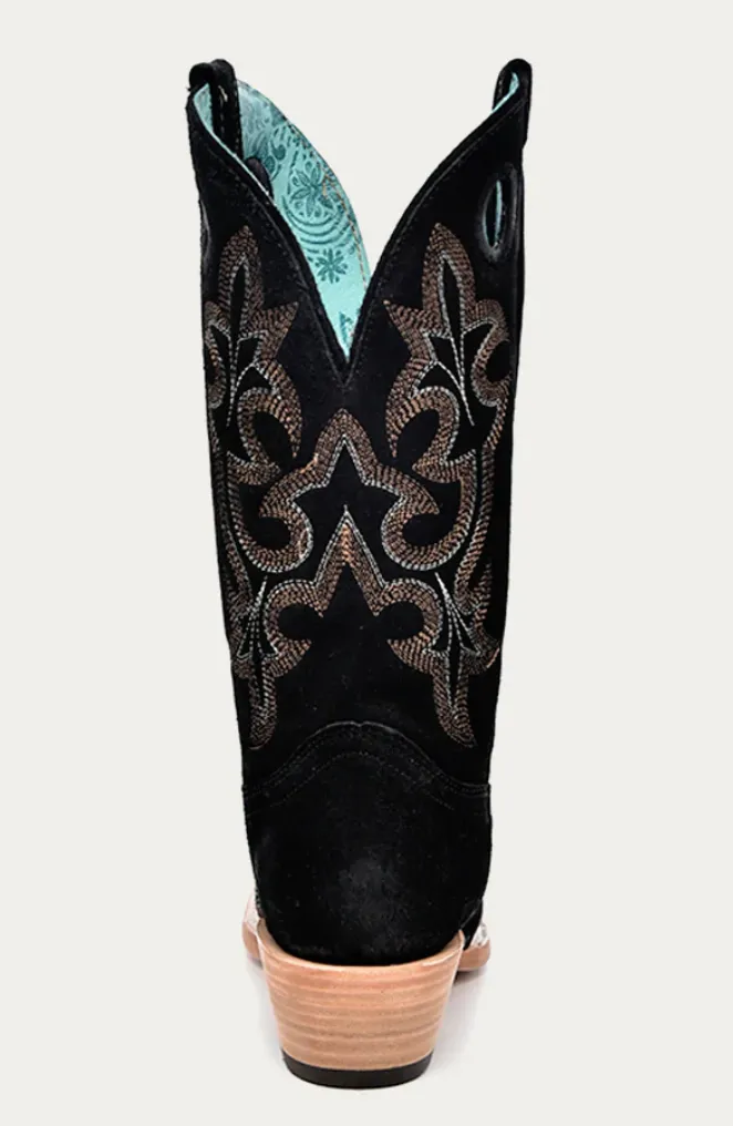 CORRAL LADIES SUEDE SQUARE TOE BOOTS STYLE A4476