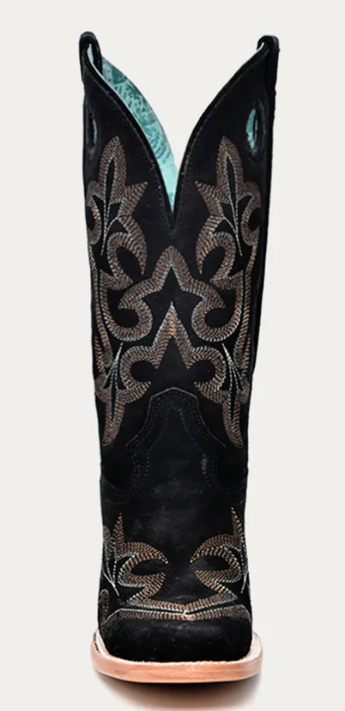 CORRAL LADIES SUEDE SQUARE TOE BOOTS STYLE A4476