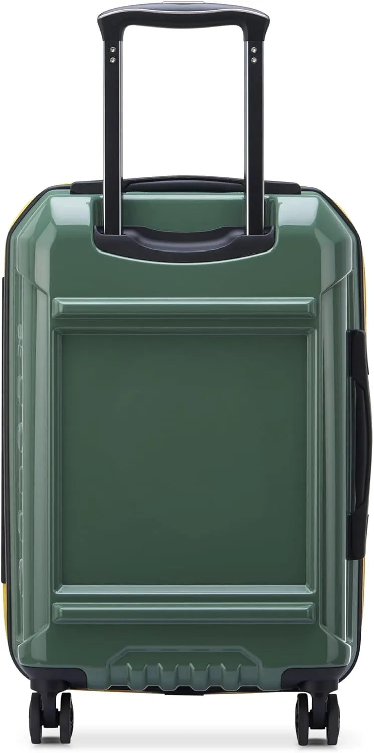 DELSEY PARIS Rempart Hardside Expandable Luggage with Spinner Wheels, Army Green, Carry-On 19 Inch