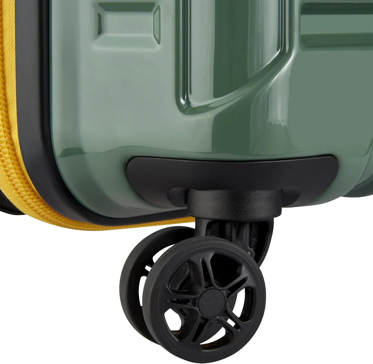 DELSEY PARIS Rempart Hardside Expandable Luggage with Spinner Wheels, Army Green, Carry-On 19 Inch