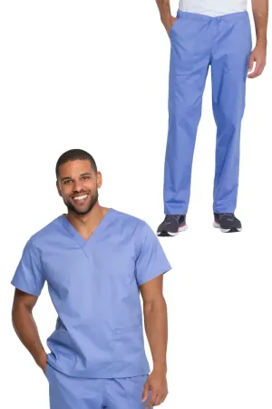 Dickies Industrial Unisex Short Pants Scrub Set | Ceil Blue