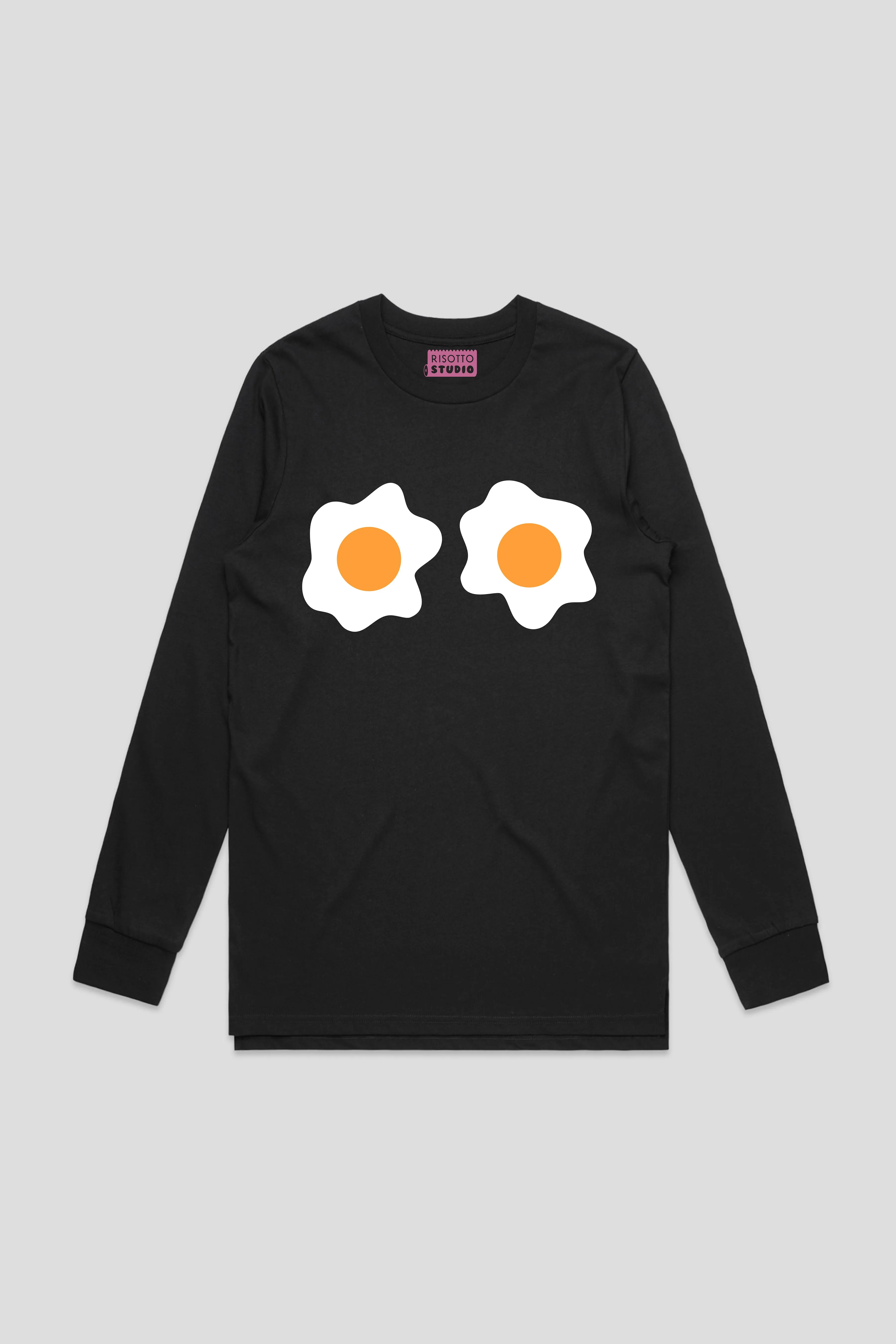 Eggs - Black Classic Long Sleeve Tee