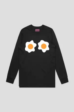 Eggs - Black Classic Long Sleeve Tee