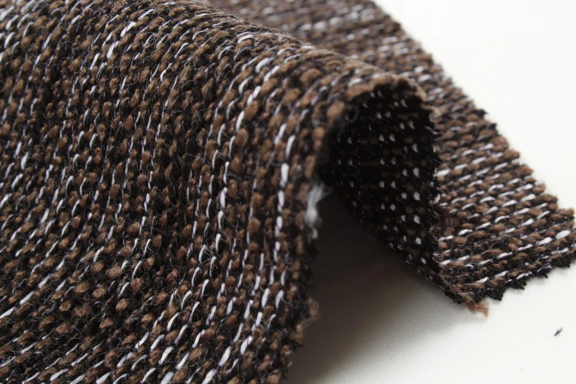 Fancy Multicolor Tweed Stripes - Viscose Blend - 11 Colors Available