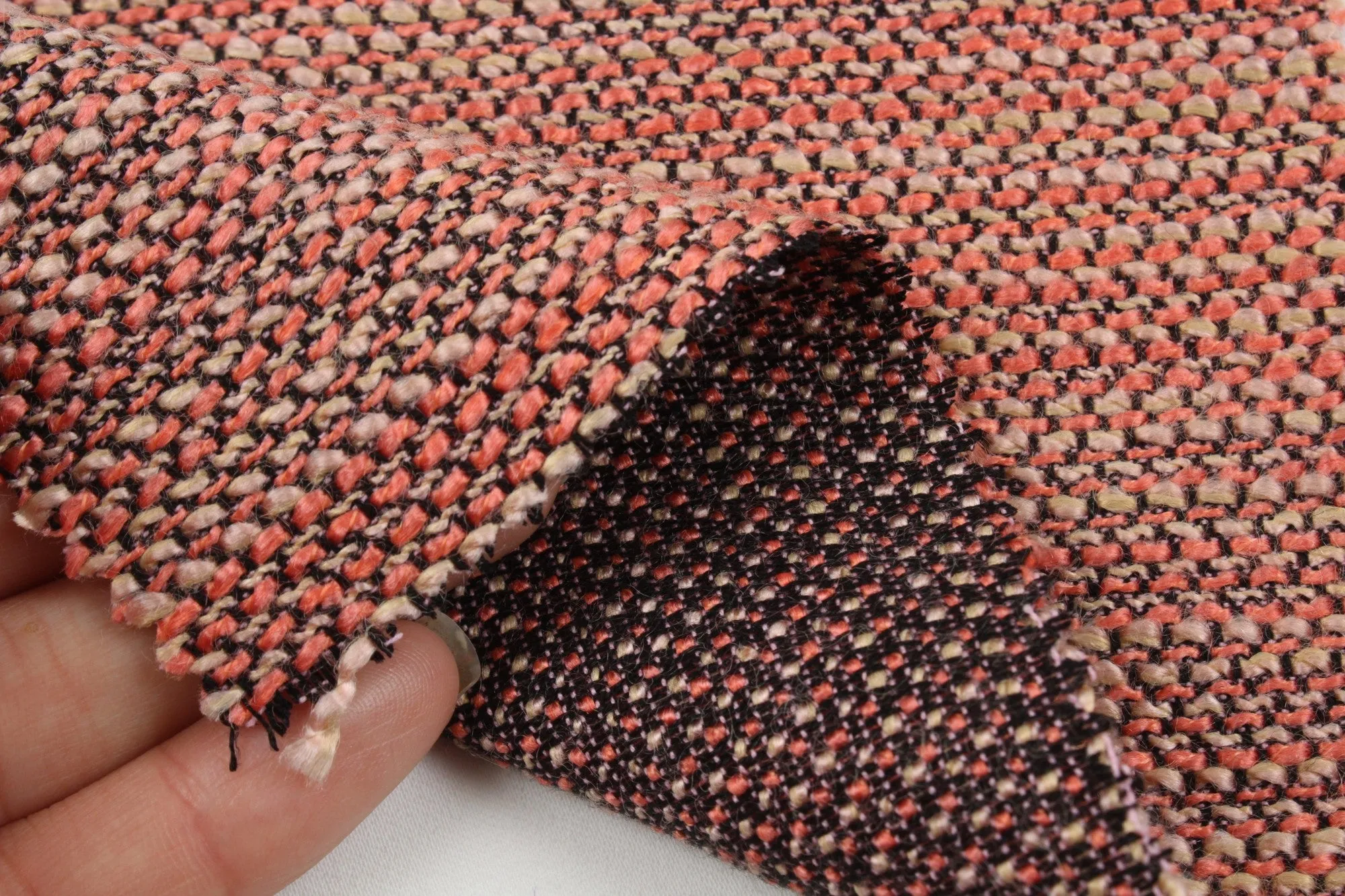 Fancy Multicolor Tweed Stripes - Viscose Blend - 11 Colors Available