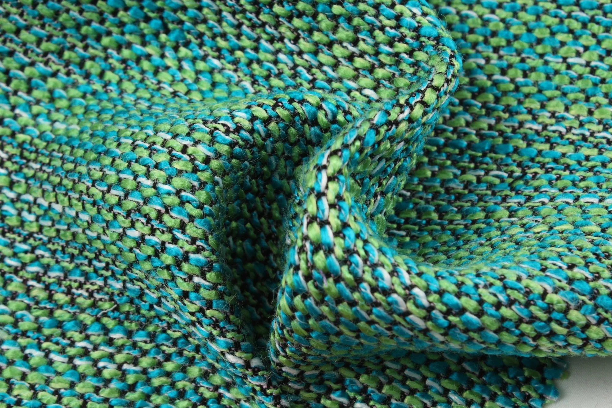 Fancy Multicolor Tweed Stripes - Viscose Blend - 11 Colors Available