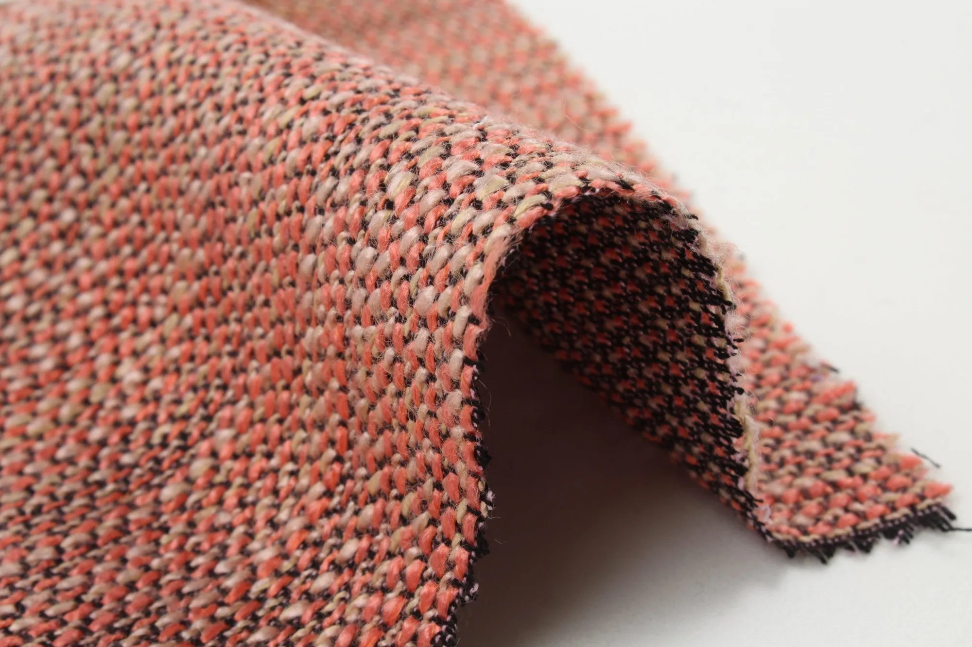 Fancy Multicolor Tweed Stripes - Viscose Blend - 11 Colors Available