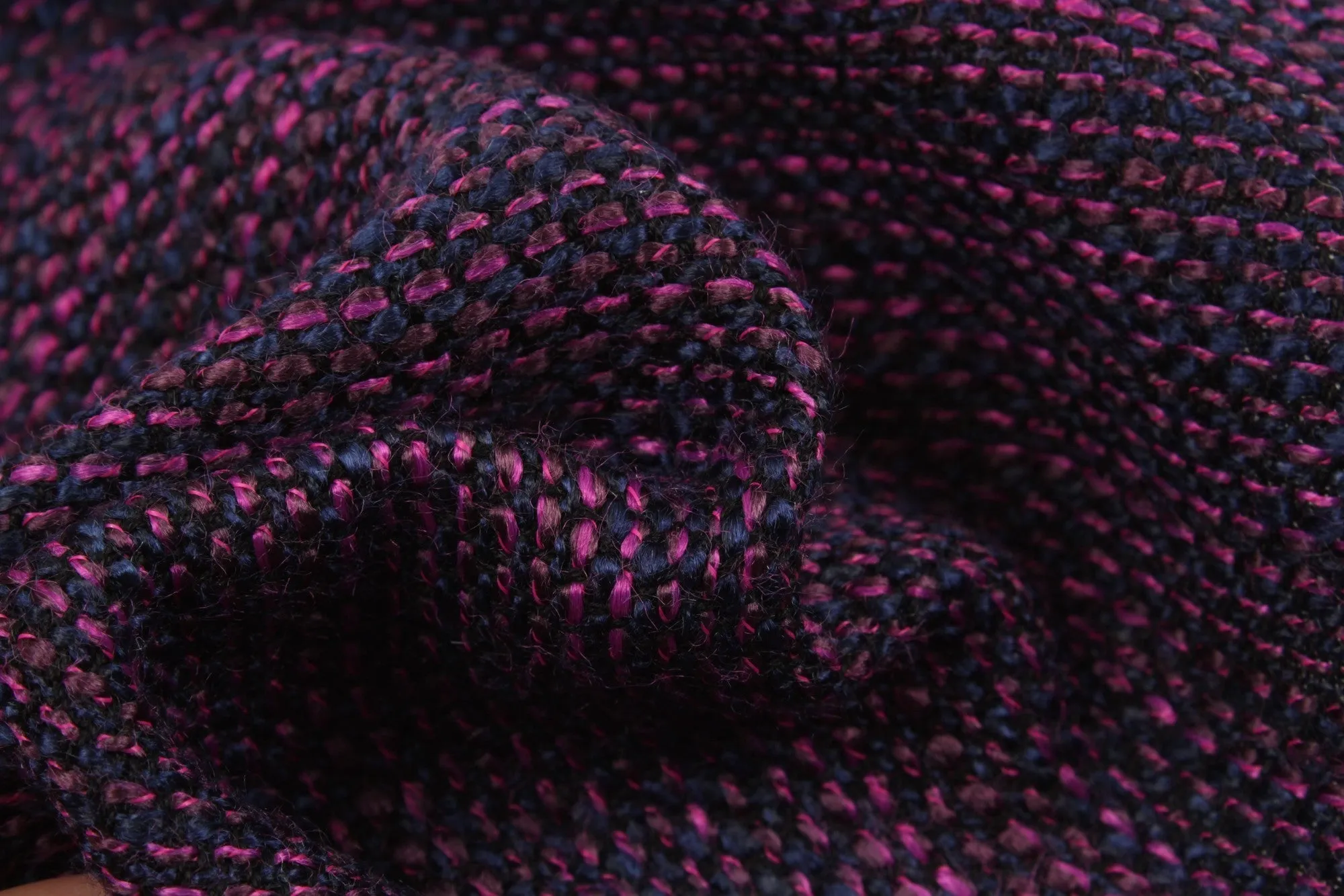Fancy Multicolor Tweed Stripes - Viscose Blend - 11 Colors Available