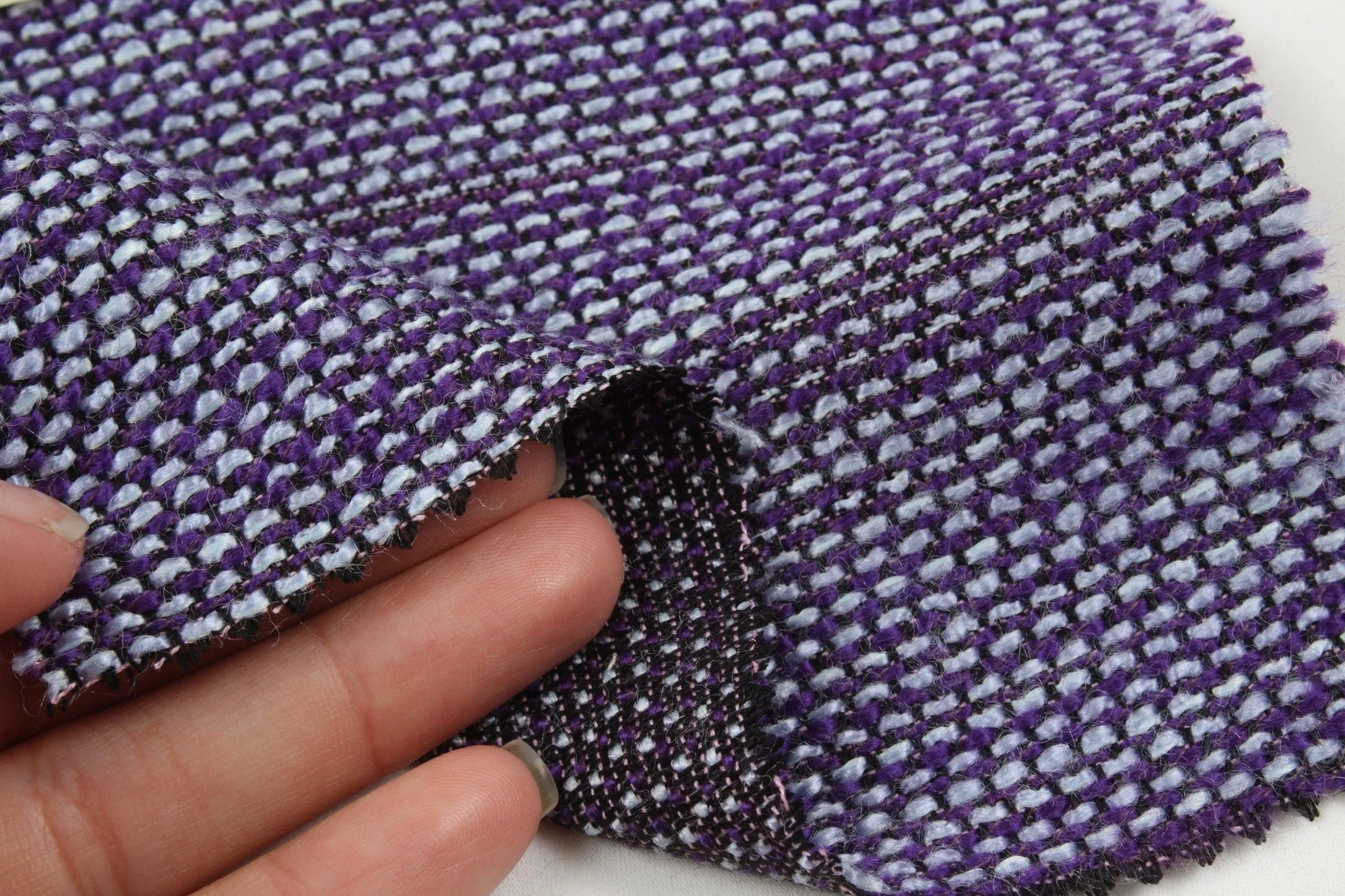 Fancy Multicolor Tweed Stripes - Viscose Blend - 11 Colors Available