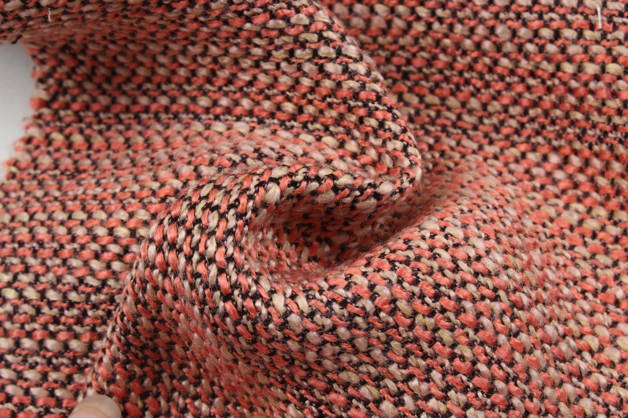 Fancy Multicolor Tweed Stripes - Viscose Blend - 11 Colors Available