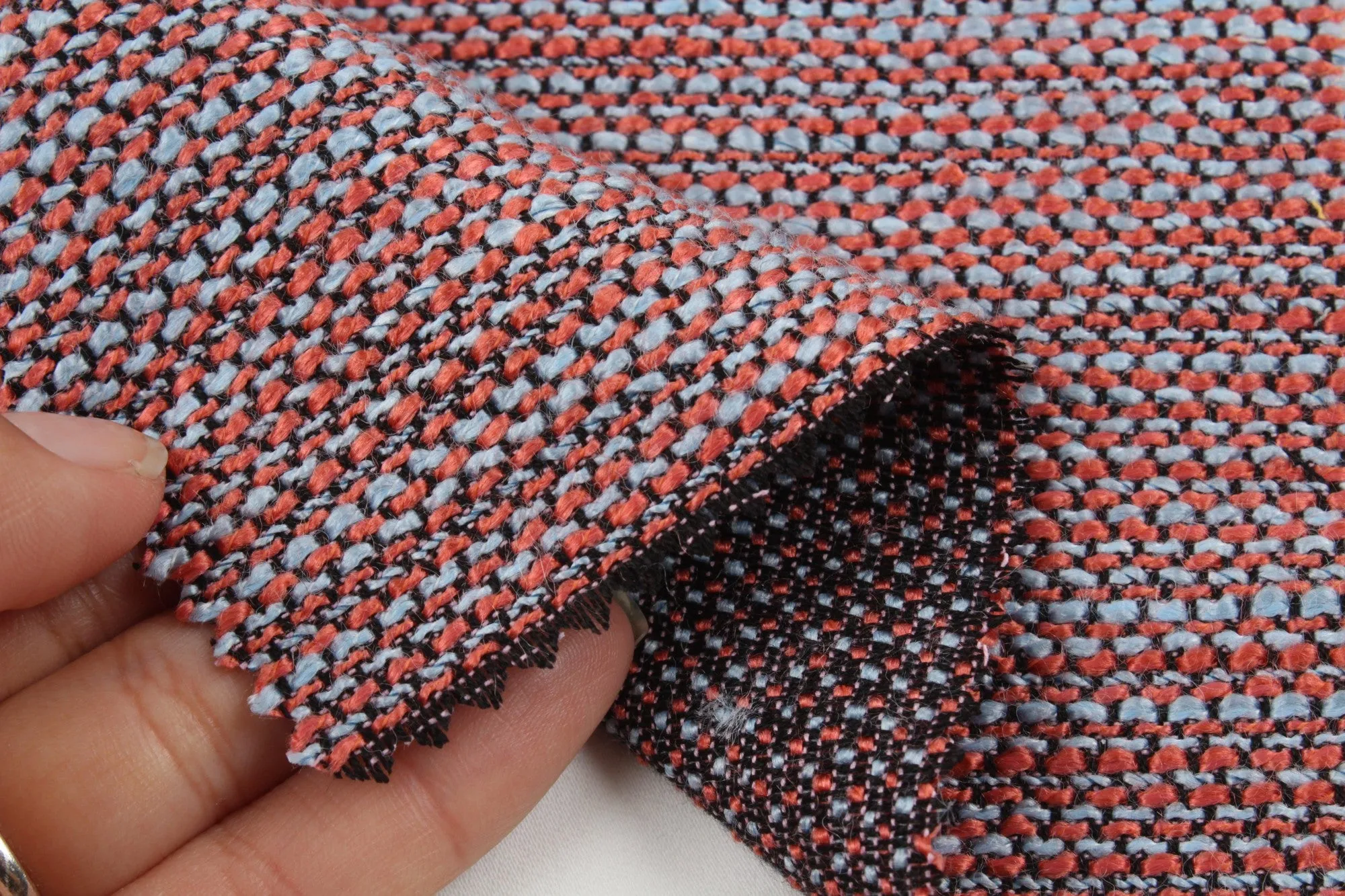 Fancy Multicolor Tweed Stripes - Viscose Blend - 11 Colors Available