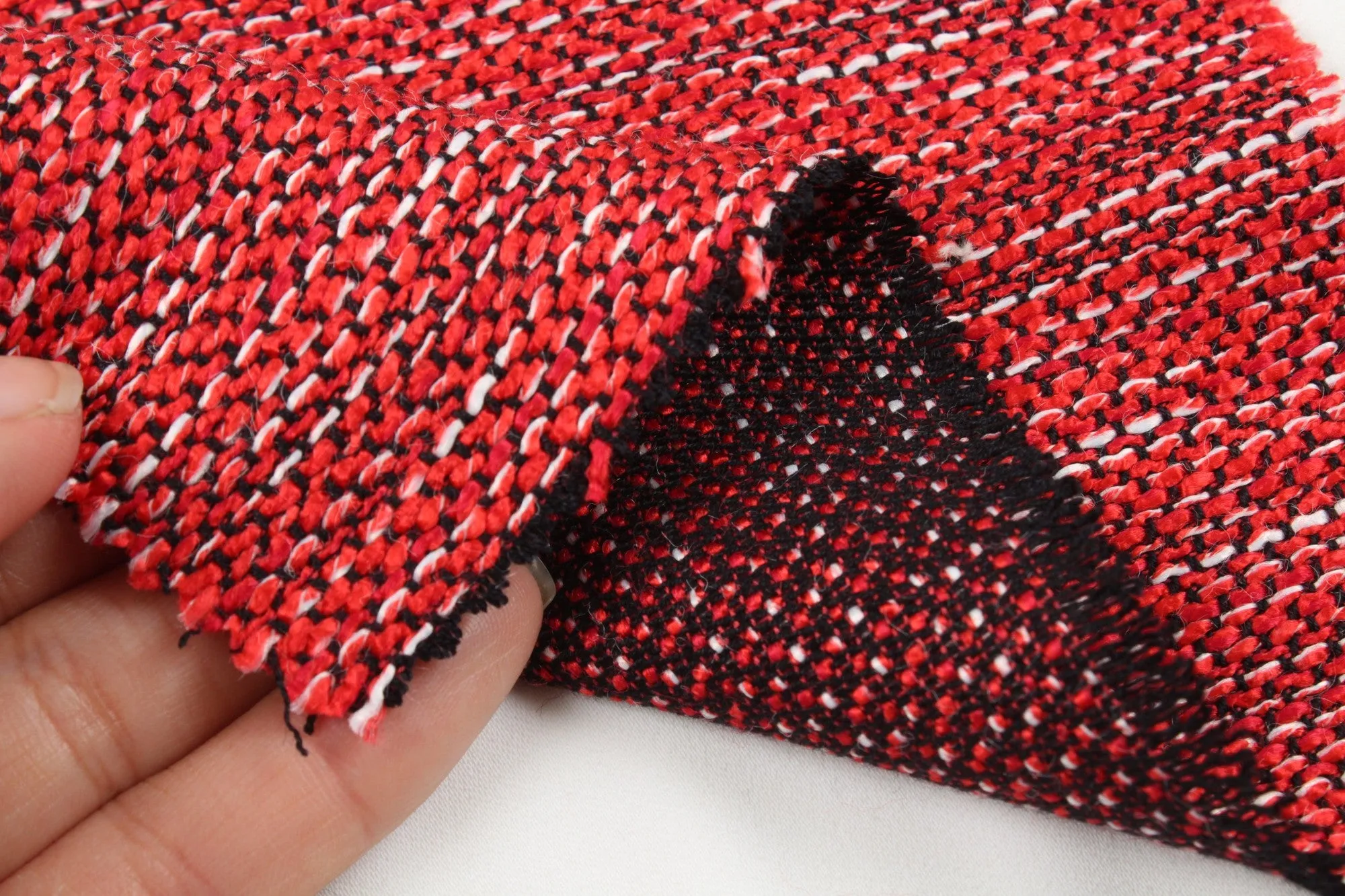 Fancy Multicolor Tweed Stripes - Viscose Blend - 11 Colors Available