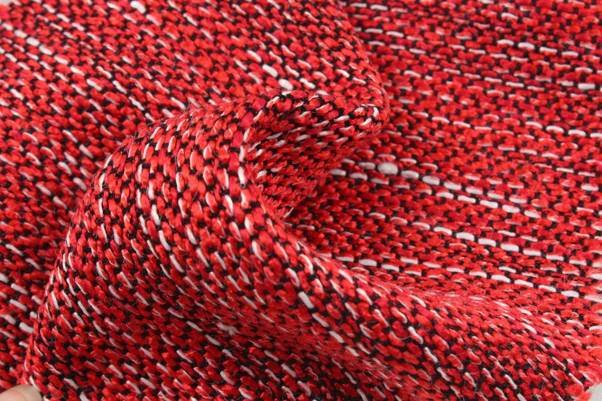 Fancy Multicolor Tweed Stripes - Viscose Blend - 11 Colors Available
