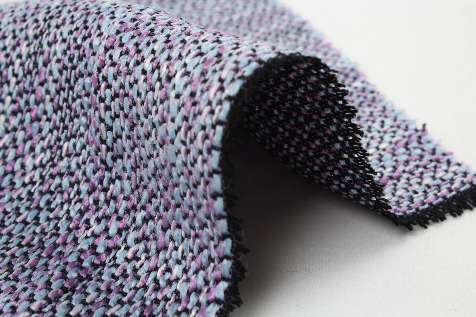 Fancy Multicolor Tweed Stripes - Viscose Blend - 11 Colors Available
