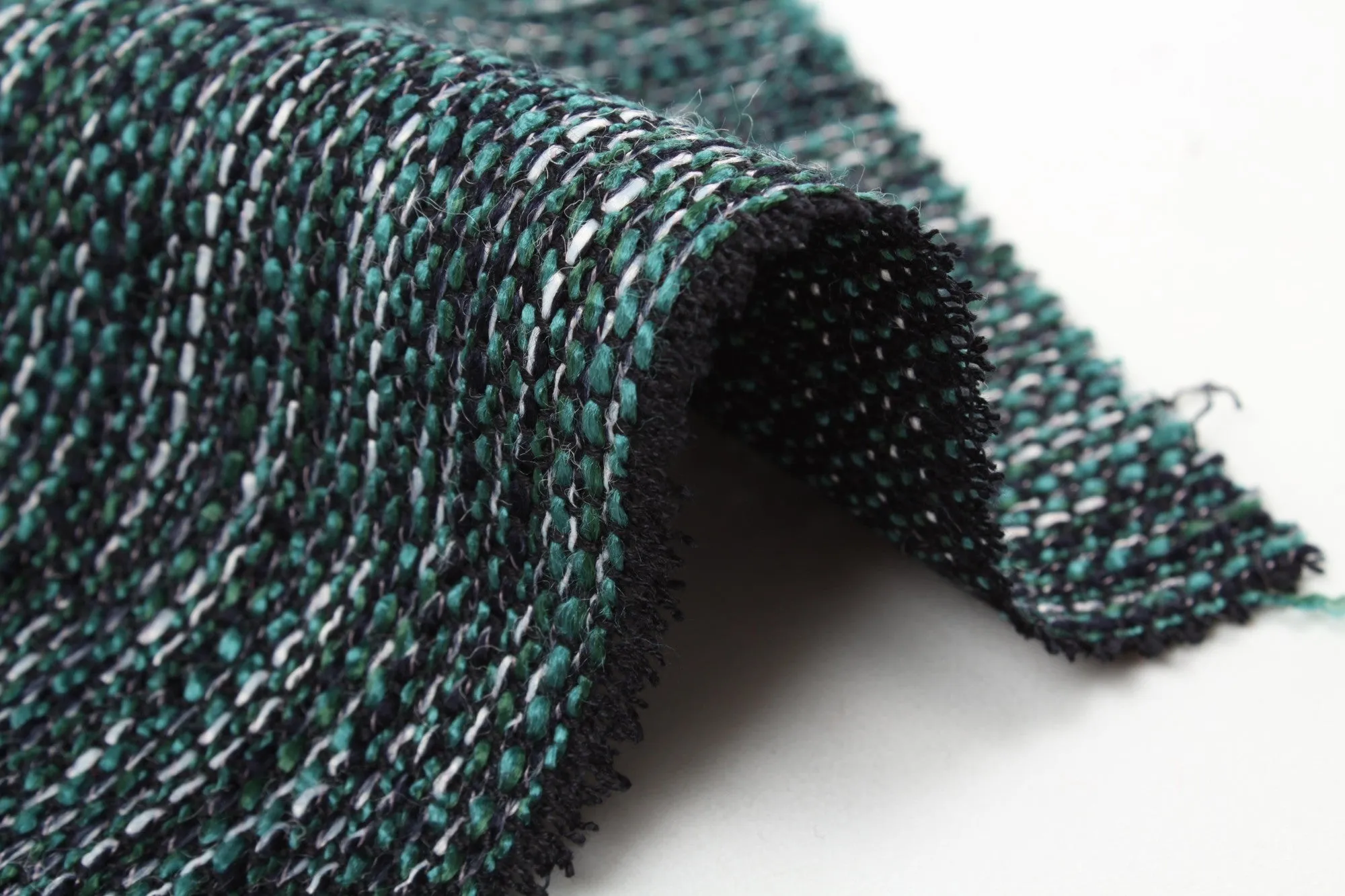 Fancy Multicolor Tweed Stripes - Viscose Blend - 11 Colors Available