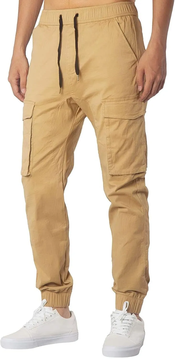 GIERIDUC Mens Fleece Sweatpants Winter Men's Five Pocket Corduroy Pants Winter Sports Pants for Men Mens Dark Green Trousers