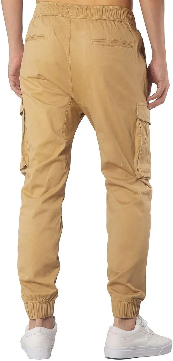 GIERIDUC Mens Fleece Sweatpants Winter Men's Five Pocket Corduroy Pants Winter Sports Pants for Men Mens Dark Green Trousers