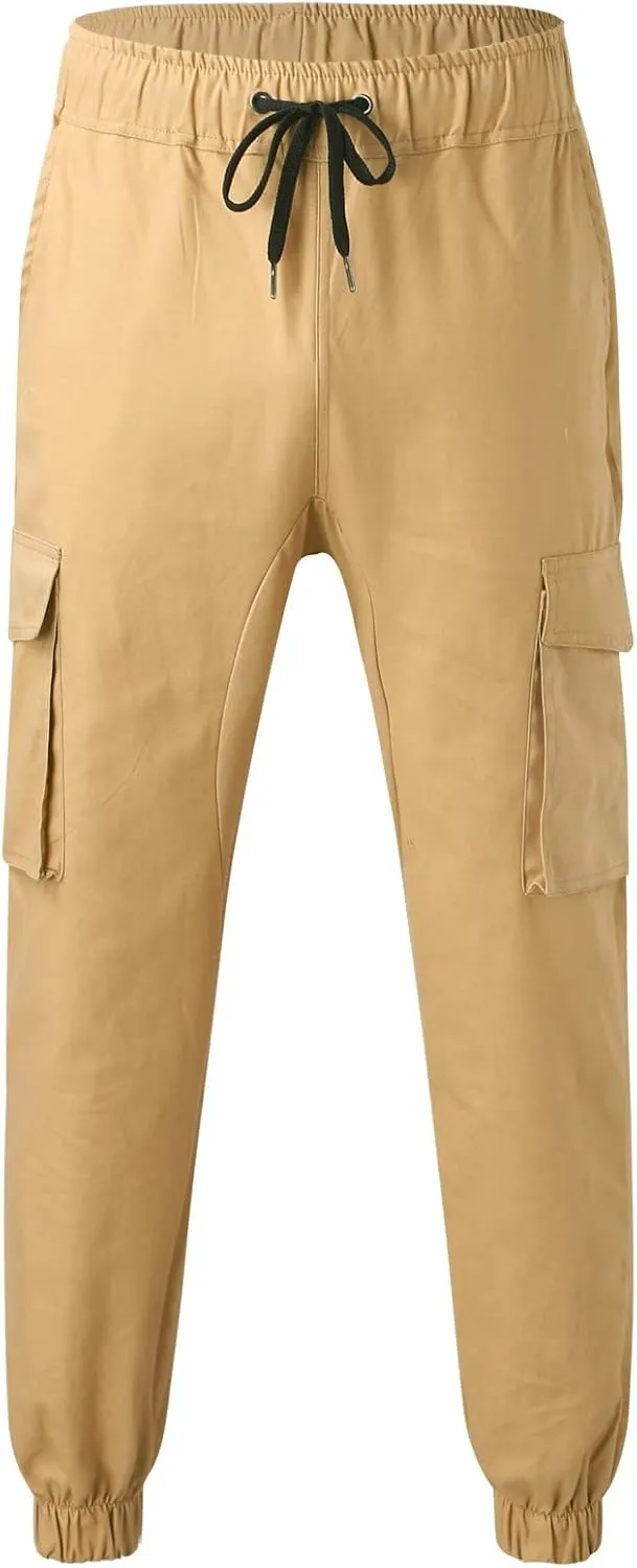 GIERIDUC Mens Fleece Sweatpants Winter Men's Five Pocket Corduroy Pants Winter Sports Pants for Men Mens Dark Green Trousers