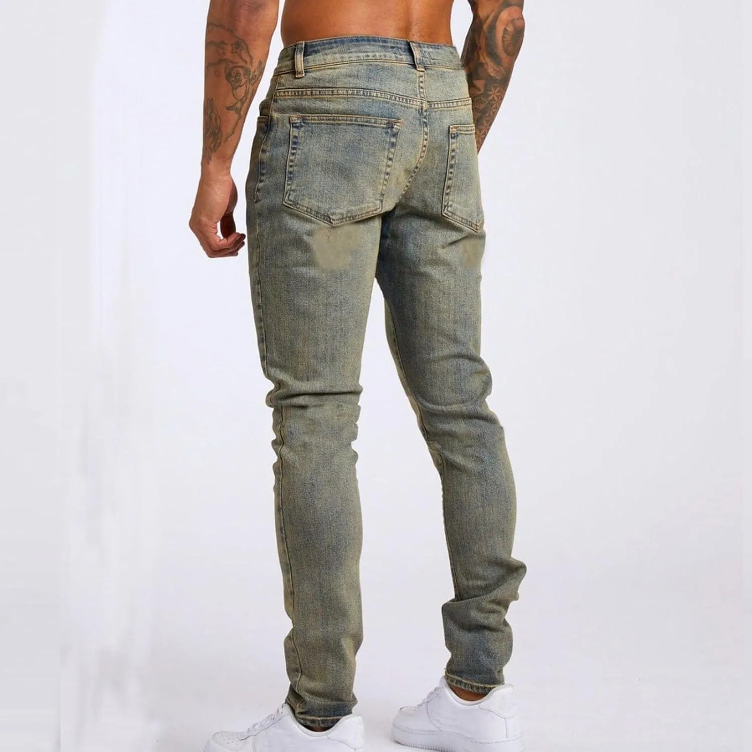 GIERIDUC Men's Traditional Plaid Chino Pants Men's Cargo Pants Relaxed Fit White Basketball Leggings Mens Sweatpants Pockets
