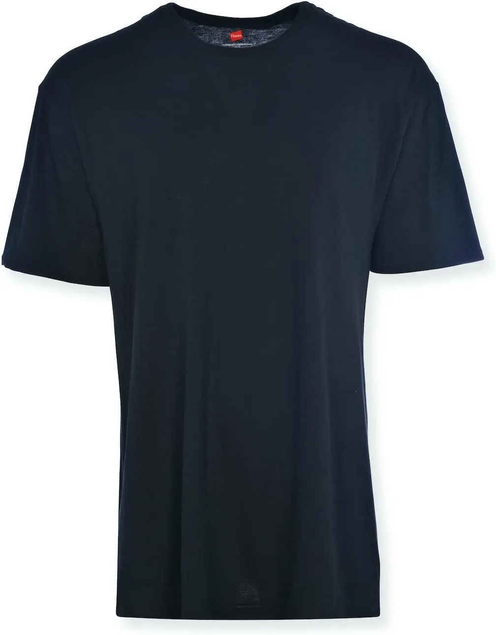 Hanes Mens Tall 100% Cotton Crew Neck Undershirts, Tagless, Ultra Comfort, Multipack
