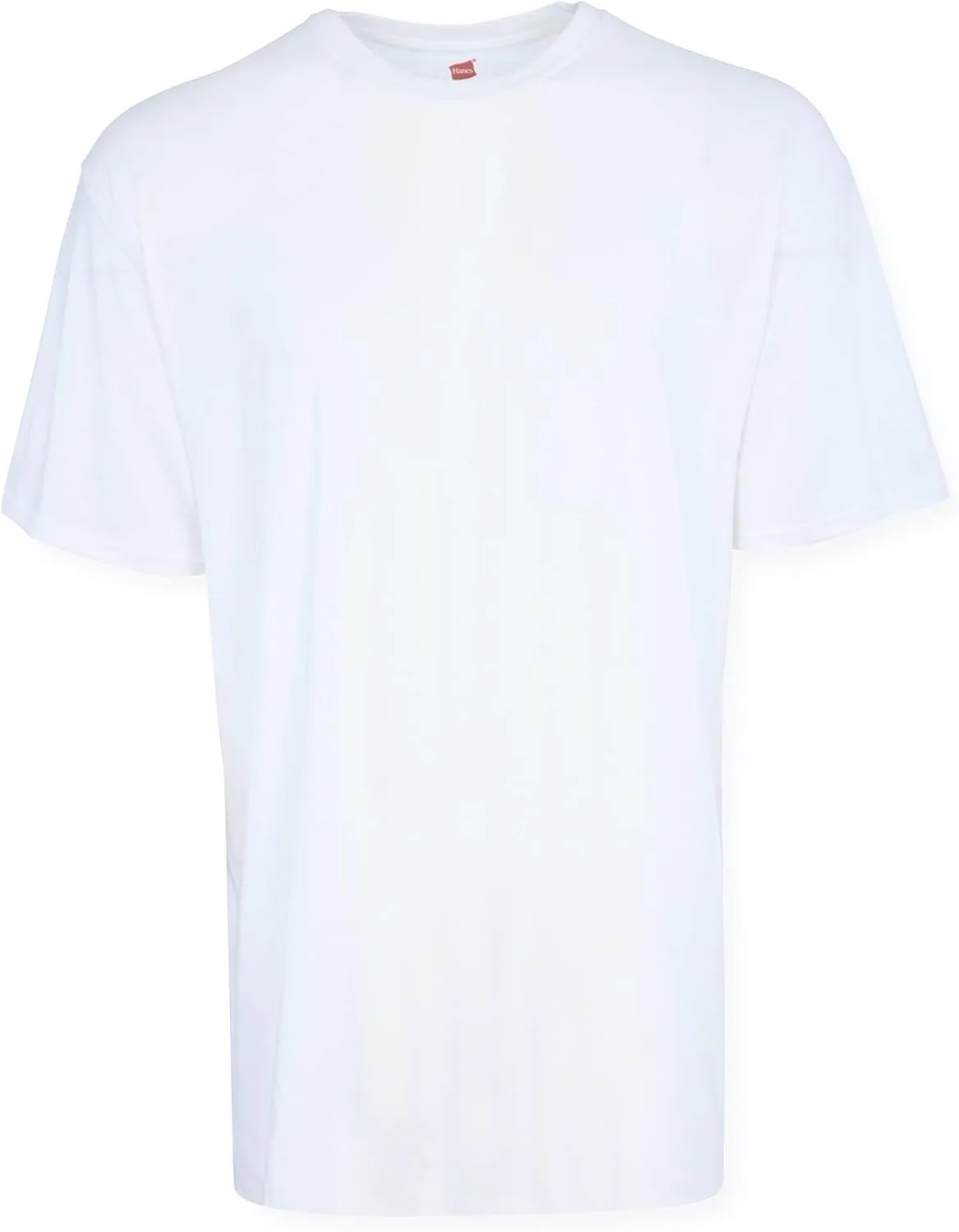 Hanes Mens Tall 100% Cotton Crew Neck Undershirts, Tagless, Ultra Comfort, Multipack