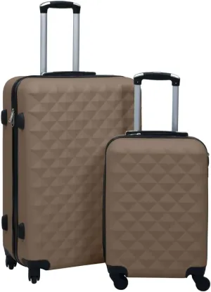 Hardcase Trolley Set 2 pcs Brown ABS7,2KG
