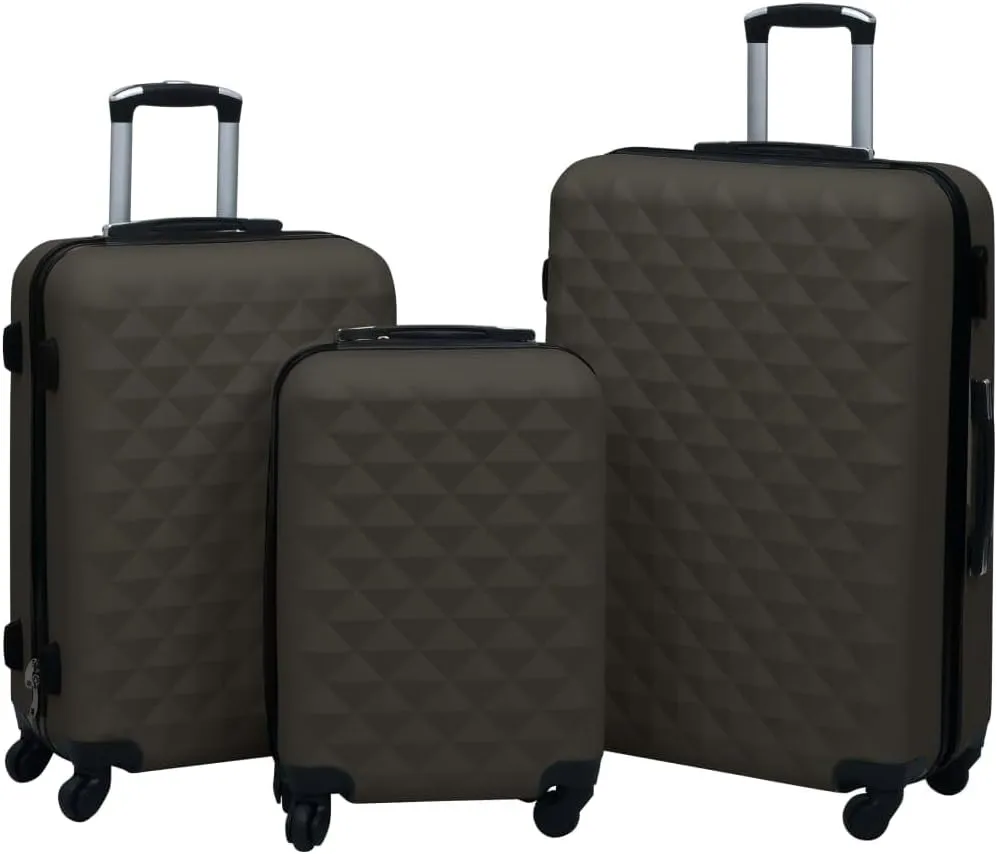 Hardcase Trolley Set 3 pcs Anthracite ABS,Luggage & Bags,Suitcases,92417